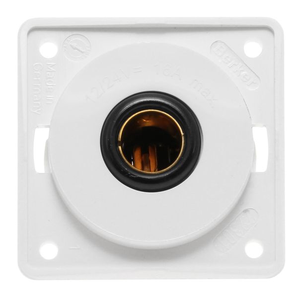 W4 12V Single Pole Socket White (21223W) - PROTEUS MARINE STORE