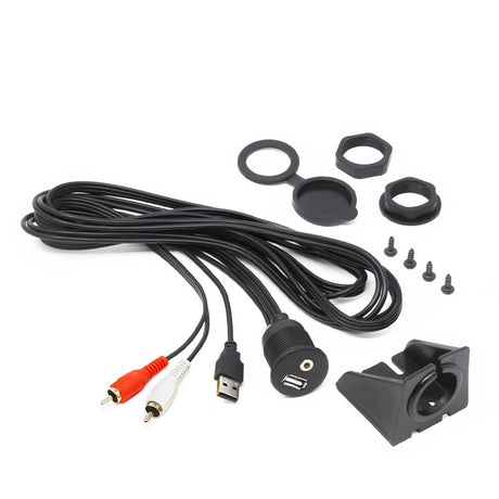 Hertz HMA USB Aux In - Waterproof USB & Auxiliary Input with 2m cable - PROTEUS MARINE STORE