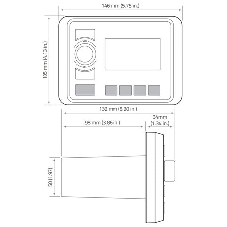 Hertz HMR 20 - IP66 Marine Stereo with Bluetooth - PROTEUS MARINE STORE