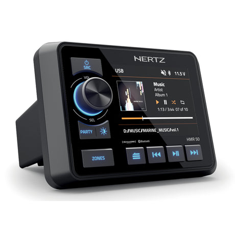 Hertz HMR 50 Digital Media Receiver with Colour LCD - PROTEUS MARINE STORE