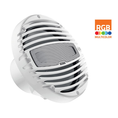 Hertz 200W 8" HMX 8 LD RGB LED IP65 Marine Speakers - White - PROTEUS MARINE STORE