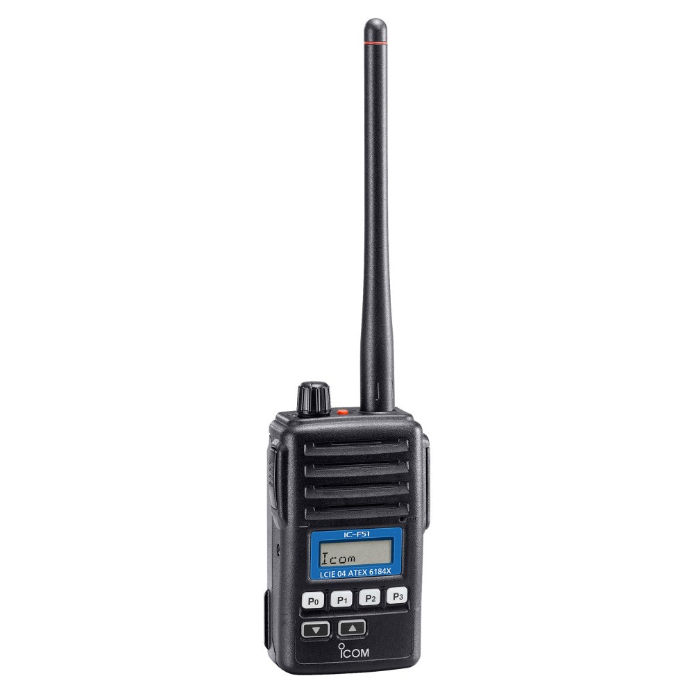 Icom IC-F51 VHF Two Way Radio (ATEX) Version With BP227AXD Battery - PROTEUS MARINE STORE