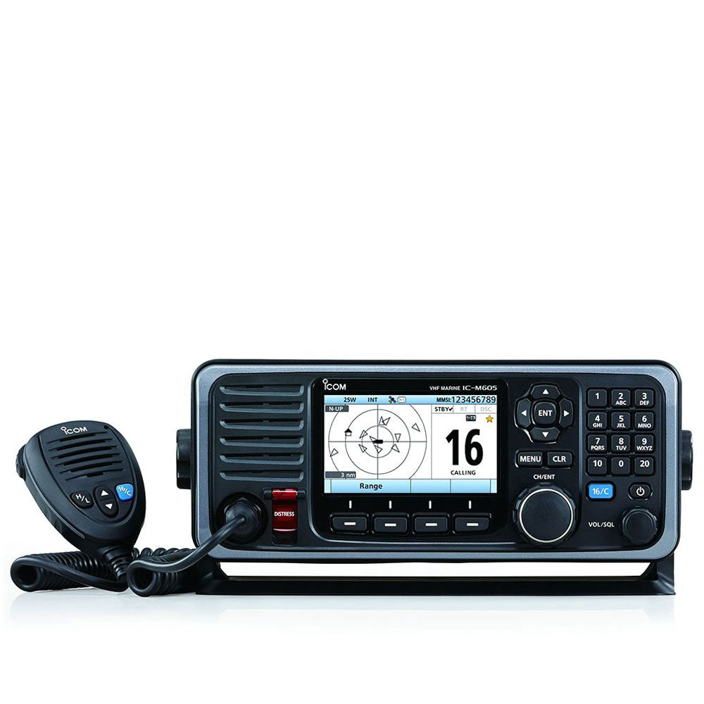 ICOM M605EURO Class D VHF/DSC Radio with AIS Receiver - PROTEUS MARINE STORE