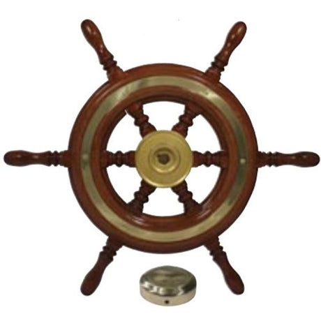 Savoretti Traditional Wood Spoke Steering Wheel 370mm - PROTEUS MARINE STORE