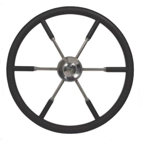 Savoretti Steering Wheel Polyurethane Rim (700mm / Black) - PROTEUS MARINE STORE
