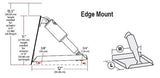 Lenco 9" x 9" Edge Mount Trim Tab Kit - PROTEUS MARINE STORE