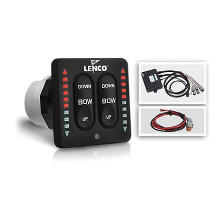 Lenco LED Indicator Two-Piece Dual Tactile Switch Kit (12V / 24V) - PROTEUS MARINE STORE