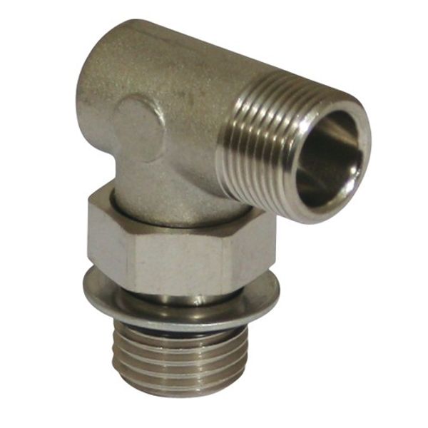 Ultraflex Hydraulic Connector 90 Degree Male Stud Parallel/Adjustable - PROTEUS MARINE STORE