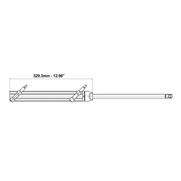 Ultraflex UC68-OBS Outboard Side Mount Hydraulic Cylinder - PROTEUS MARINE STORE