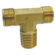 AG PH 1/4" NPT Male Branch Tee to Tube End (No Nuts) - PROTEUS MARINE STORE