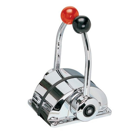 Ultraflex Two Lever Control Throttle and Gear Chrome - PROTEUS MARINE STORE