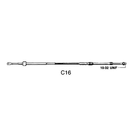 Ultraflex C16 Mariner Style Cable 12ft (3.6m) - PROTEUS MARINE STORE