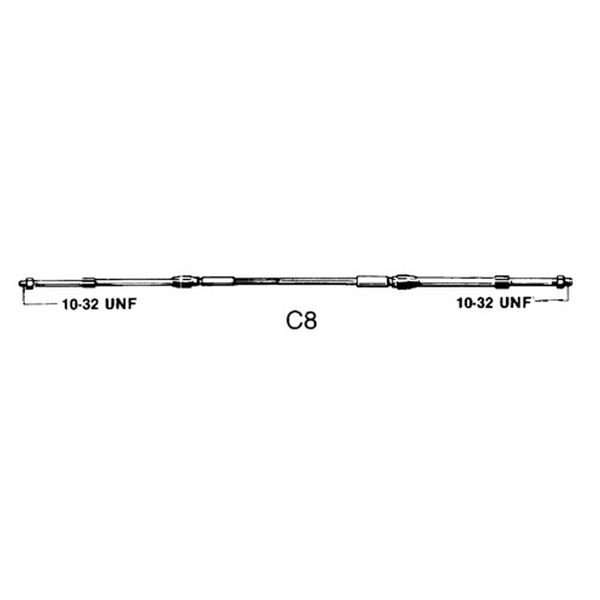 Ultraflex C8 33C Type Control Cable 9ft - PROTEUS MARINE STORE