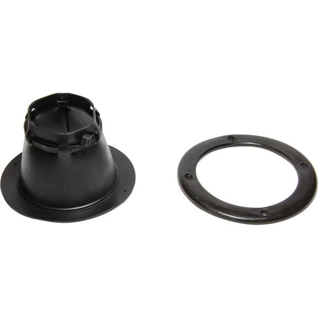 Ultraflex Adjustable Cable Grommet and Ring 105mm OD Black - PROTEUS MARINE STORE