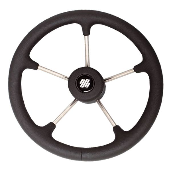 Ultraflex Steering Wheel (350mm / Black Grip & Hub) - PROTEUS MARINE STORE