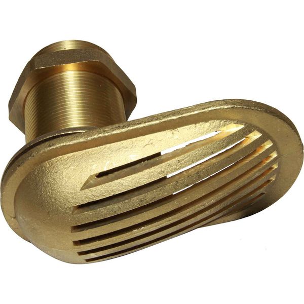 Maestrini Brass Water Intake Scoop (Oval / 1-1/2" BSP) - PROTEUS MARINE STORE