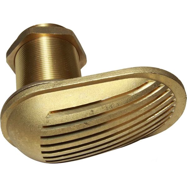 Maestrini Brass Water Intake Scoop (Oval / 2-1/2" BSP) - PROTEUS MARINE STORE