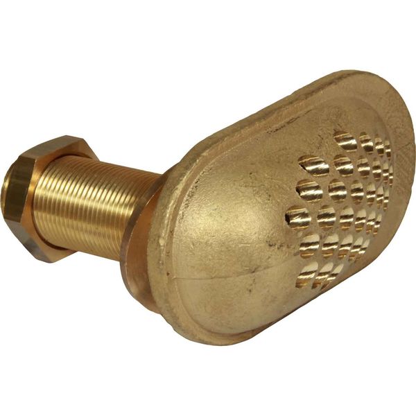 Maestrini Brass Water Intake Scoop (Drilled / 3/4" BSP) - PROTEUS MARINE STORE