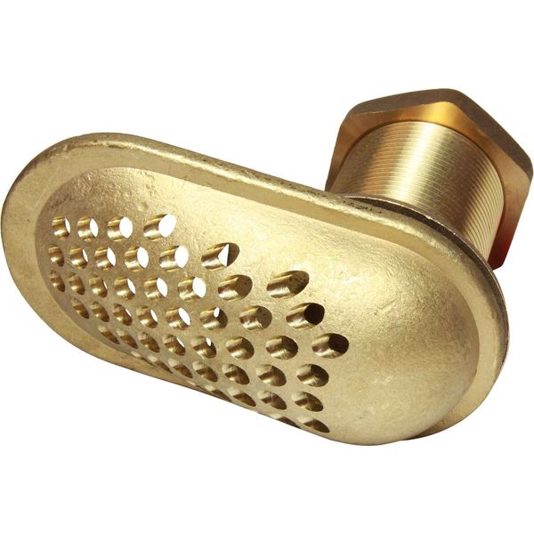 Maestrini Brass Water Intake Scoop (Drilled / 1-1/2" BSP) - PROTEUS MARINE STORE