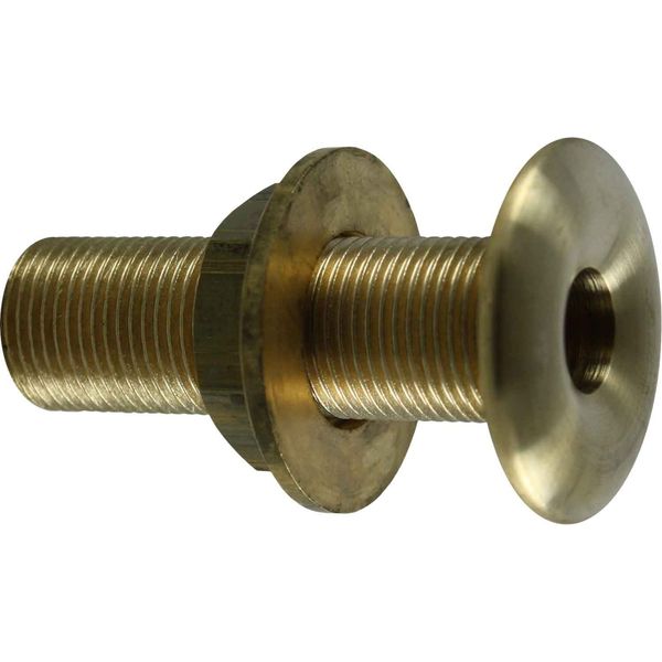 Maestrini Brass Skin Fitting (Domed, 3/8" BSP, 58mm Long) - PROTEUS MARINE STORE