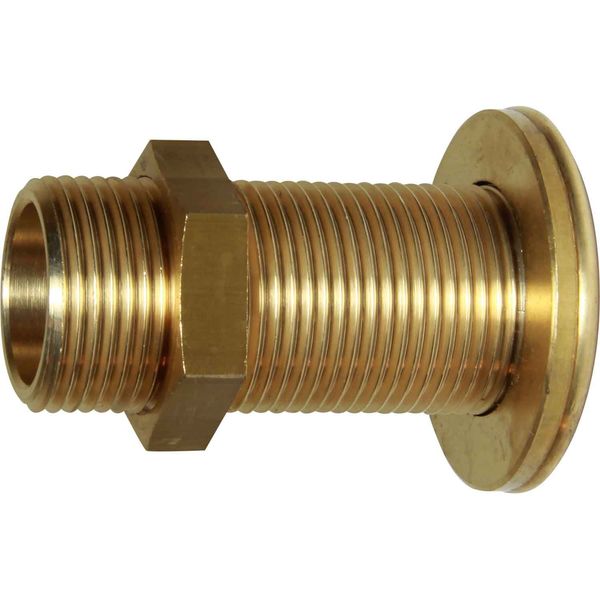 Maestrini Brass Skin Fitting (Domed, 1" BSP, 77mm Long) - PROTEUS MARINE STORE