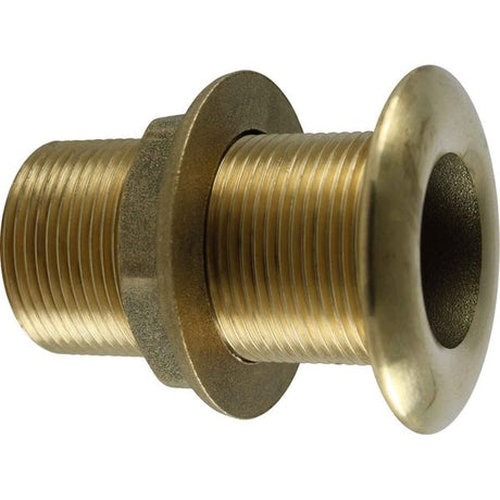 Maestrini Brass Skin Fitting (Domed, 1-1/4" BSP, 83mm Long) - PROTEUS MARINE STORE