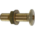 Maestrini Brass Skin Fitting (Inclined, 1/4" BSP, 55mm Long) - PROTEUS MARINE STORE