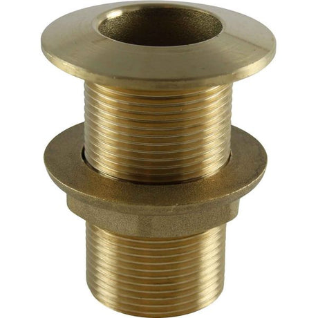 Maestrini Brass Skin Fitting (Inclined, 1-1/4" BSP, 83mm Long) - PROTEUS MARINE STORE