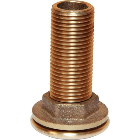 Maestrini Bronze Skin Fitting (Domed, 1/2" BSP, 63mm Long) - PROTEUS MARINE STORE