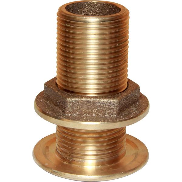 Maestrini Bronze Skin Fitting (Domed, 1" BSP, 89mm Long) - PROTEUS MARINE STORE