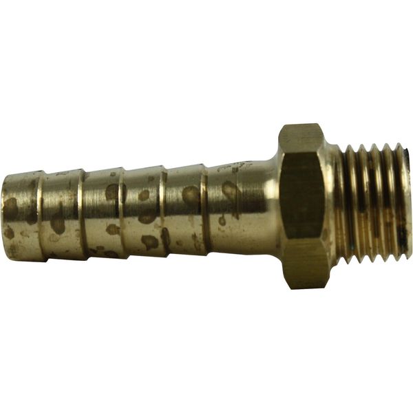 Maestrini Brass Straight Hose Tail (1/4" BSP Male to 10mm Hose) - PROTEUS MARINE STORE