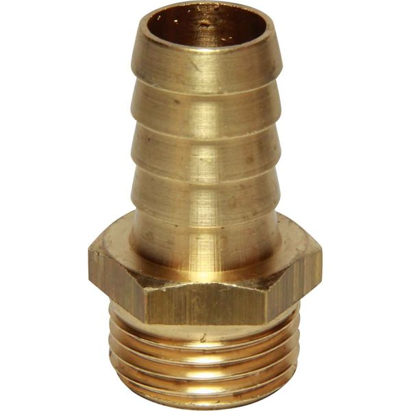 Maestrini Brass Straight Hose Tail (1/2" BSP Male to 16mm Hose) - PROTEUS MARINE STORE