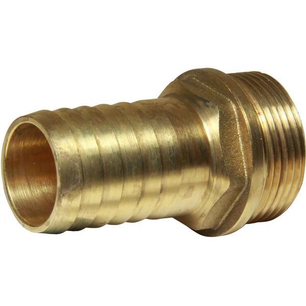 Maestrini Brass Straight Hose Tail (1-1/4" BSP Male to 32mm Hose) - PROTEUS MARINE STORE