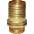 Maestrini Brass Straight Hose Tail (1-1/4" BSP Male to 45mm Hose) - PROTEUS MARINE STORE