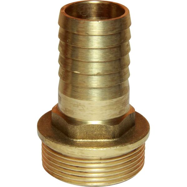 Maestrini Brass Straight Hose Tail (1-1/2" BSP Male to 32mm Hose) - PROTEUS MARINE STORE