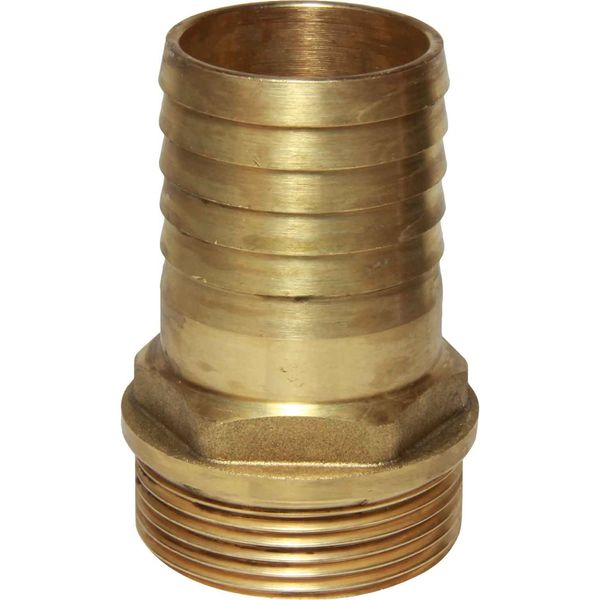 Maestrini Brass Straight Hose Tail (1-1/2" BSP Male to 40mm Hose) - PROTEUS MARINE STORE