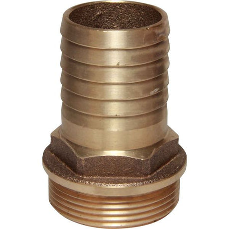 Maestrini Bronze Straight Hose Tail (1-1/2" BSP Male to 38mm Hose) - PROTEUS MARINE STORE