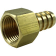 Maestrini Brass Straight Hose Tail (1/2" BSP Female to 15mm Hose) - PROTEUS MARINE STORE