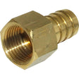 Maestrini Brass Straight Hose Tail (1/2" BSP Female to 16mm Hose) - PROTEUS MARINE STORE