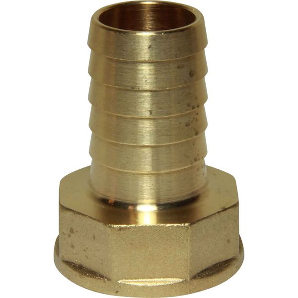 Maestrini Brass Straight Hose Tail (1" BSP Female to 25mm Hose) - PROTEUS MARINE STORE