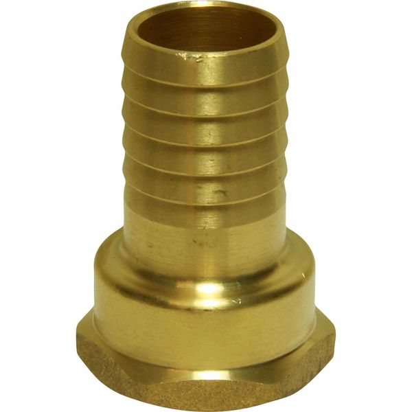 Maestrini Brass Straight Hose Tail (1" BSP Female to 27mm Hose) - PROTEUS MARINE STORE