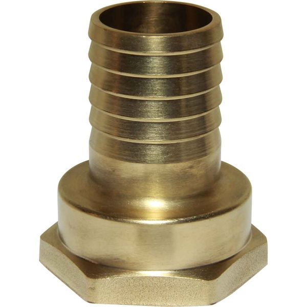 Maestrini Brass Straight Hose Tail (1-1/4" BSP Female to 30mm Hose) - PROTEUS MARINE STORE