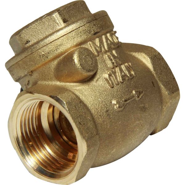 Maestrini Brass Inline Swing Check Valve (3/4" BSP Female) - PROTEUS MARINE STORE