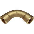 Maestrini Brass Swept 90 Degree Elbow (Female Ports / 1/2" BSP) - PROTEUS MARINE STORE