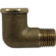 Maestrini Brass Compact 90 Degree Elbow (1/4" BSP Male/Female) - PROTEUS MARINE STORE