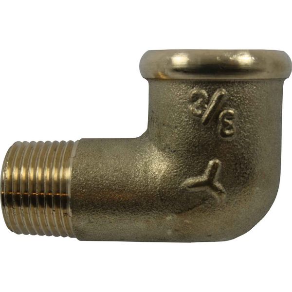 Maestrini Brass Compact 90 Degree Elbow (3/8" BSP Male/Female) - PROTEUS MARINE STORE