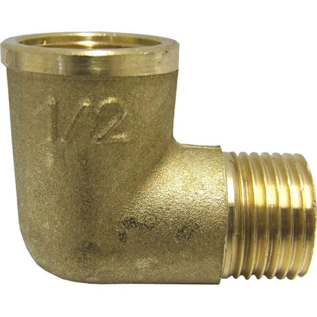 Maestrini Brass Compact 90 Degree Elbow (1/2" BSP Male/Female) - PROTEUS MARINE STORE