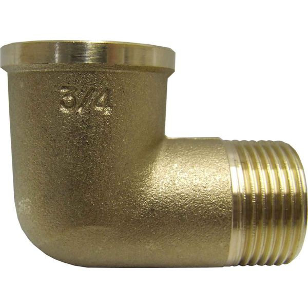 Maestrini Brass Compact 90 Degree Elbow (3/4" BSP Male/Female) - PROTEUS MARINE STORE