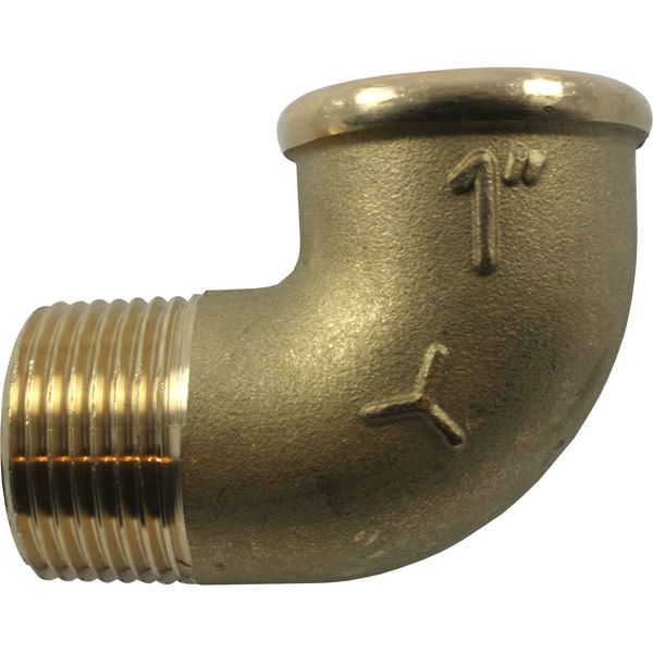 Maestrini Brass Compact 90 Degree Elbow (1" BSP Male/Female) - PROTEUS MARINE STORE