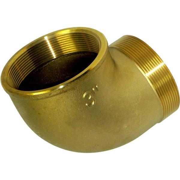 Maestrini Brass Compact 90 Degree Elbow (3" BSP Male/Female) - PROTEUS MARINE STORE